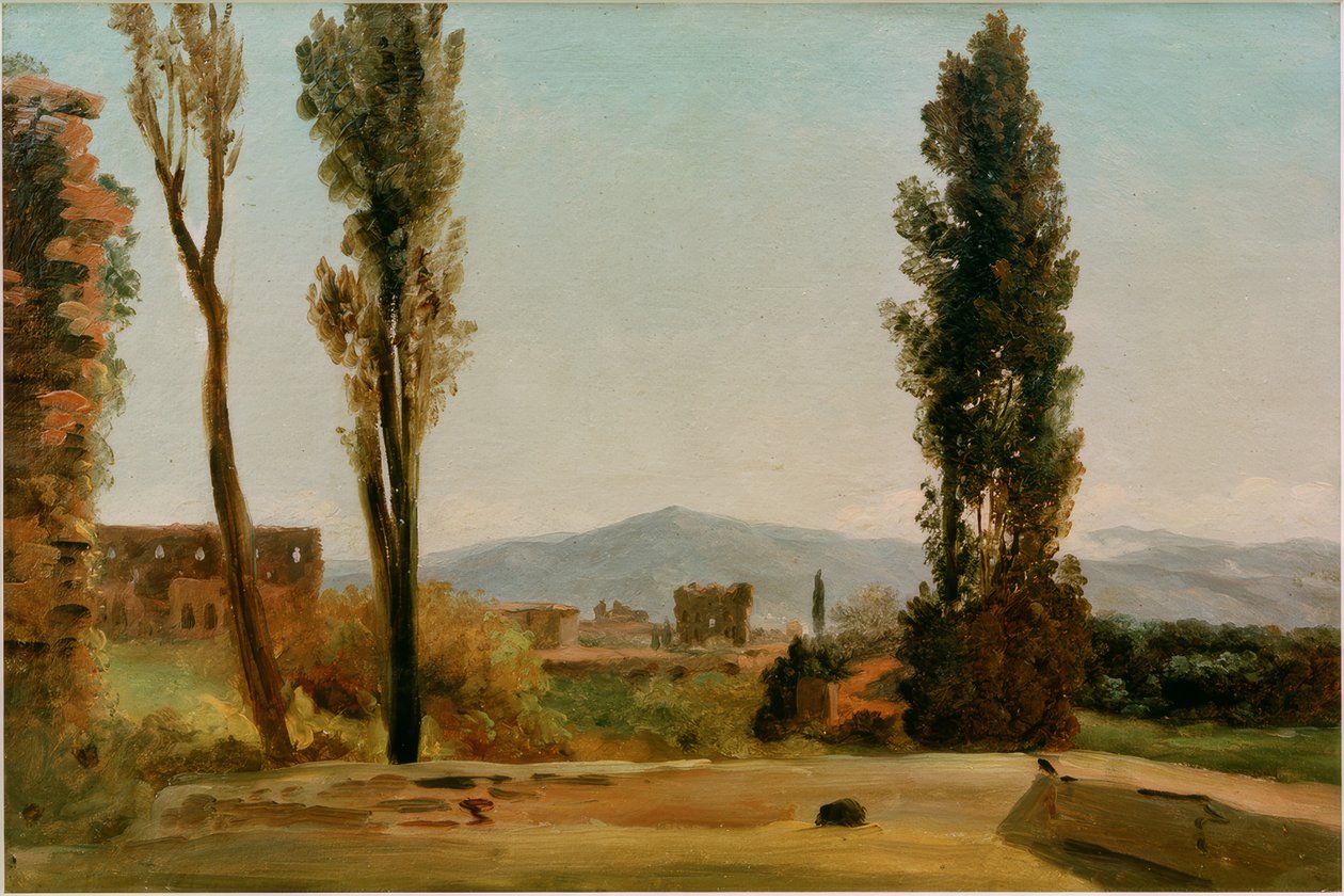 Farnese Bahçelerinde: Üç Kavak ve Monte by Pierre de Valenciennes