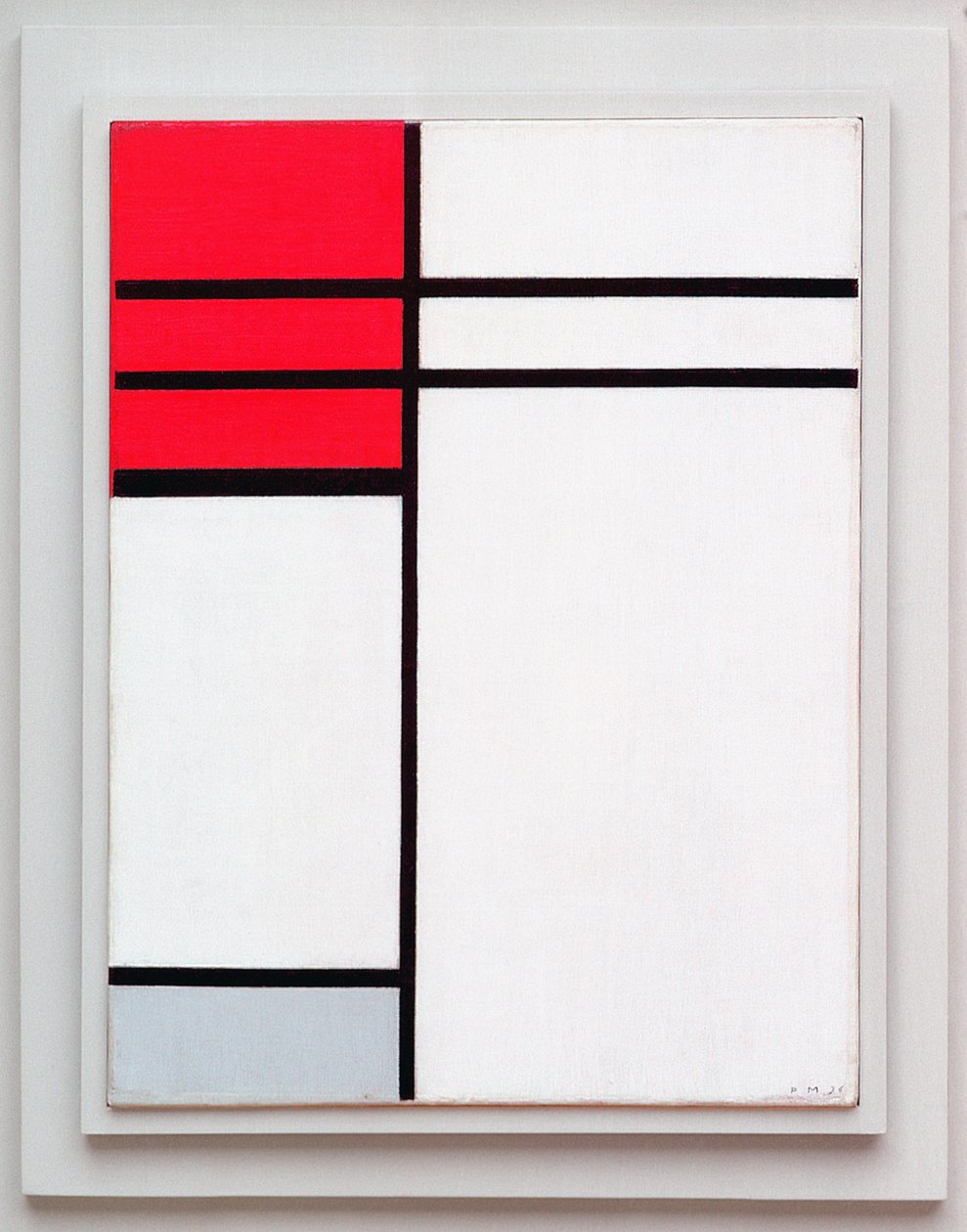 Kırmızı Beyaz Kompozisyon (A), 1936 by Piet Mondrian
