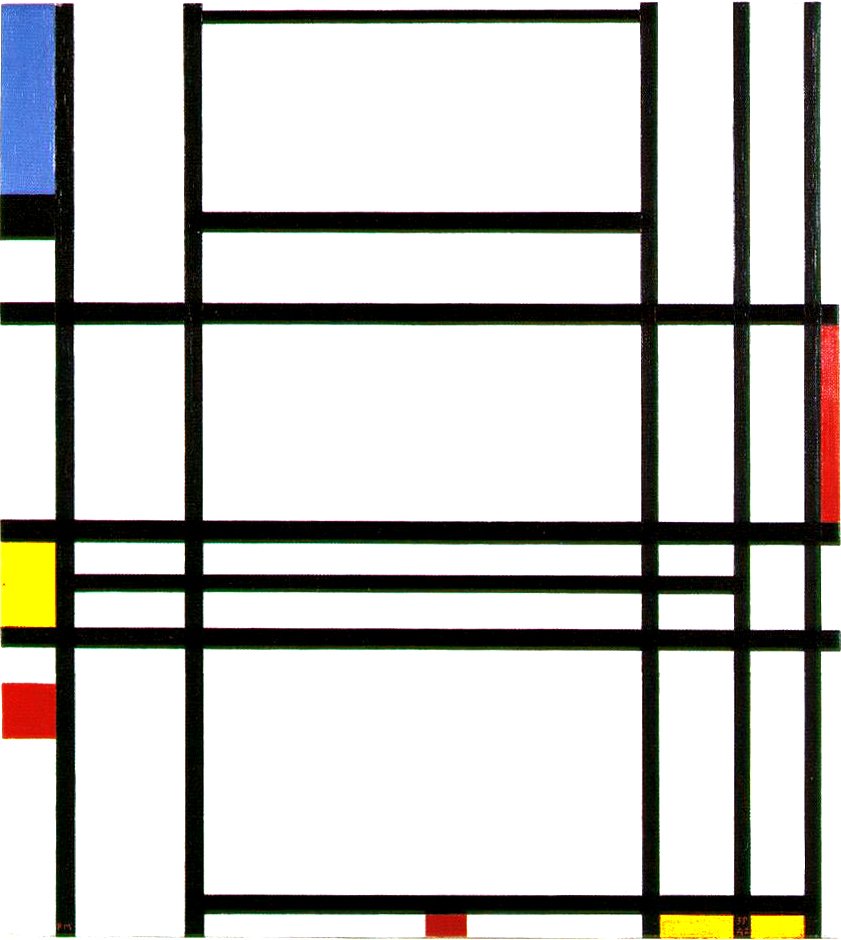 kompozisyon 10 by Piet Mondrian