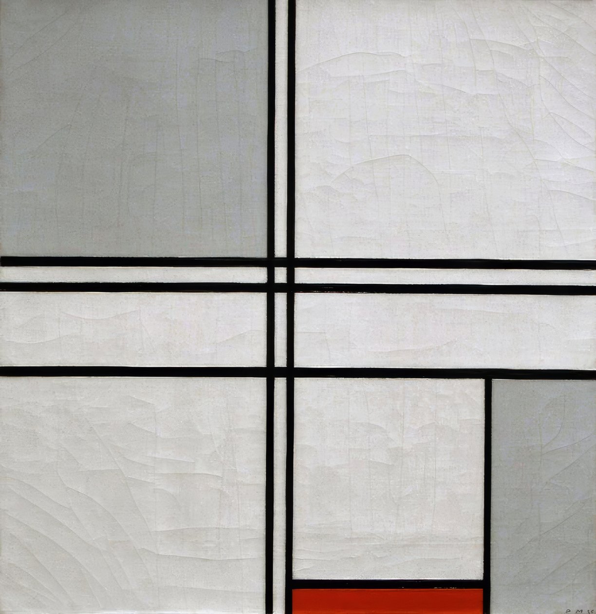 Kompozisyon No.1 by Piet Mondrian