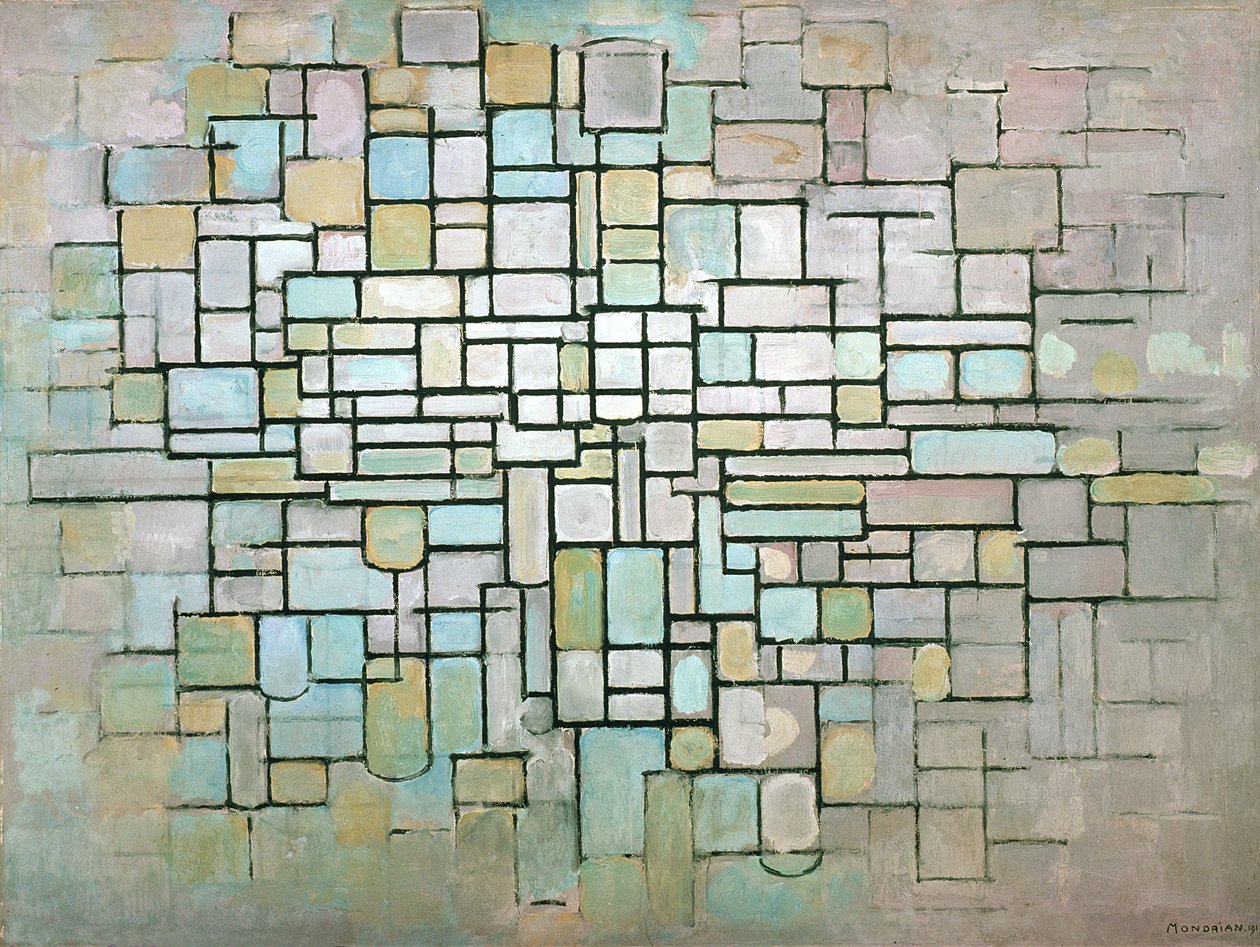 Kompozisyon No.II, 1913 by Piet Mondrian