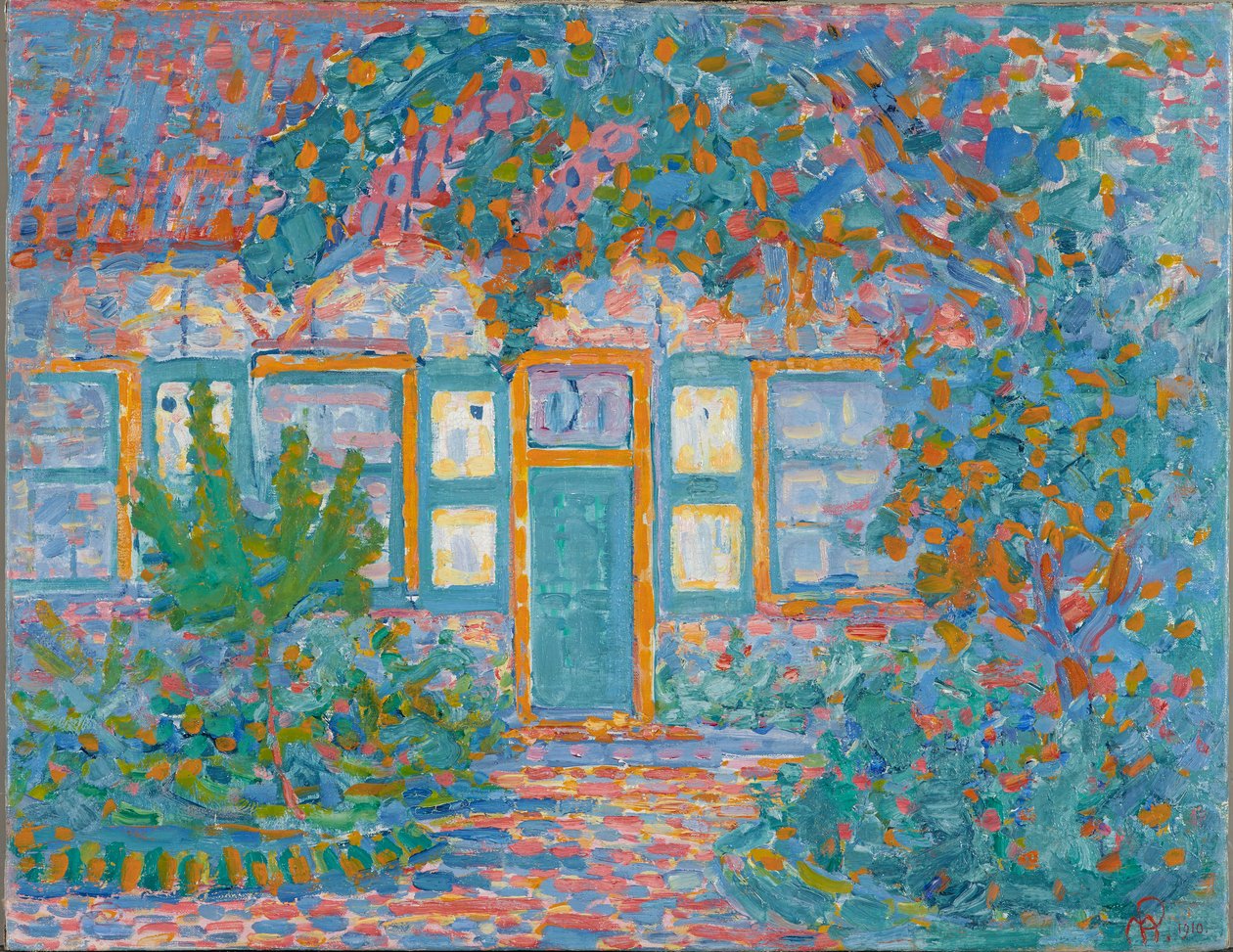 Güneş Işığındaki Küçük Ev, c.1910 by Piet Mondrian