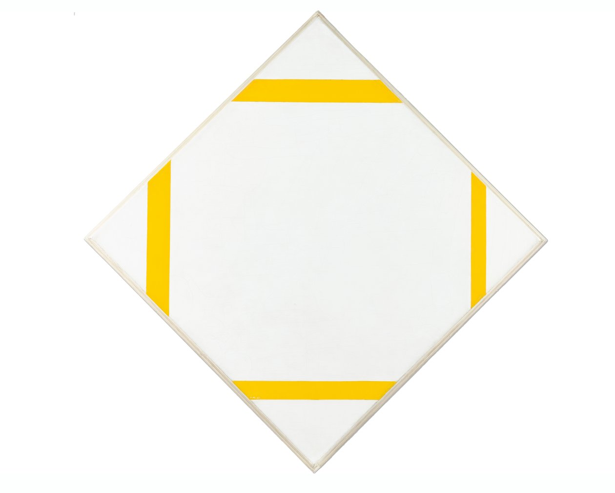 Dört Sarı Çizgili Pastil Kompozisyon, 1933 by Piet Mondrian