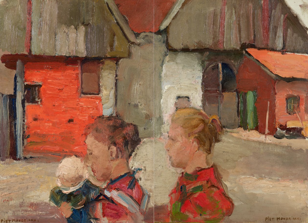 Çiftlik Binalarının Figürlü Arka Kalkanları, 1898-99 by Piet Mondrian