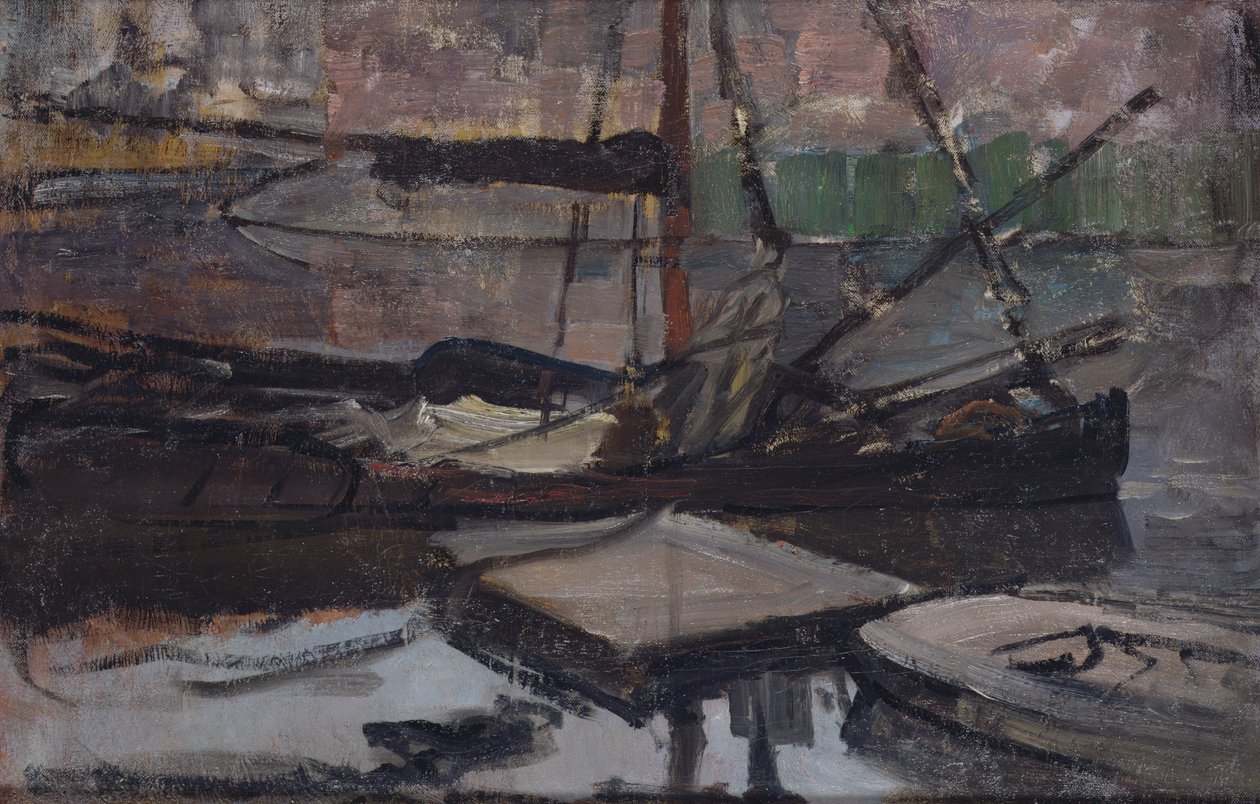 Amsterdam Gözaltı Evi yakınlarındaki Stadhouderskade, 1899-1900 by Piet Mondrian