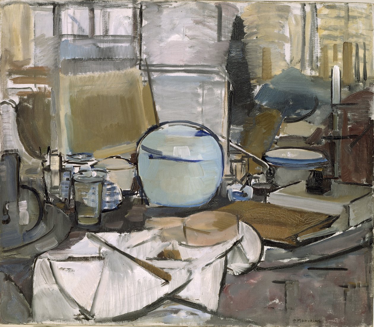 Zencefilli Natürmort 1, 1911 by Piet Mondrian