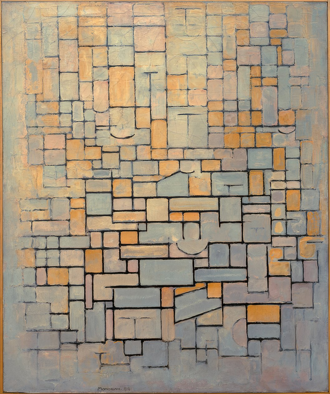 masa numarası 1; kompozisyon numarası 1; Kompozisyon 7 by Piet Mondrian