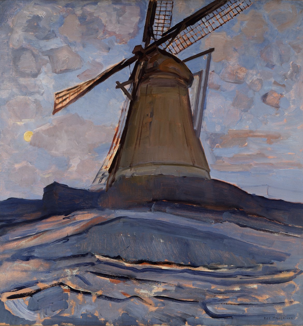 yel değirmeni by Piet Mondrian