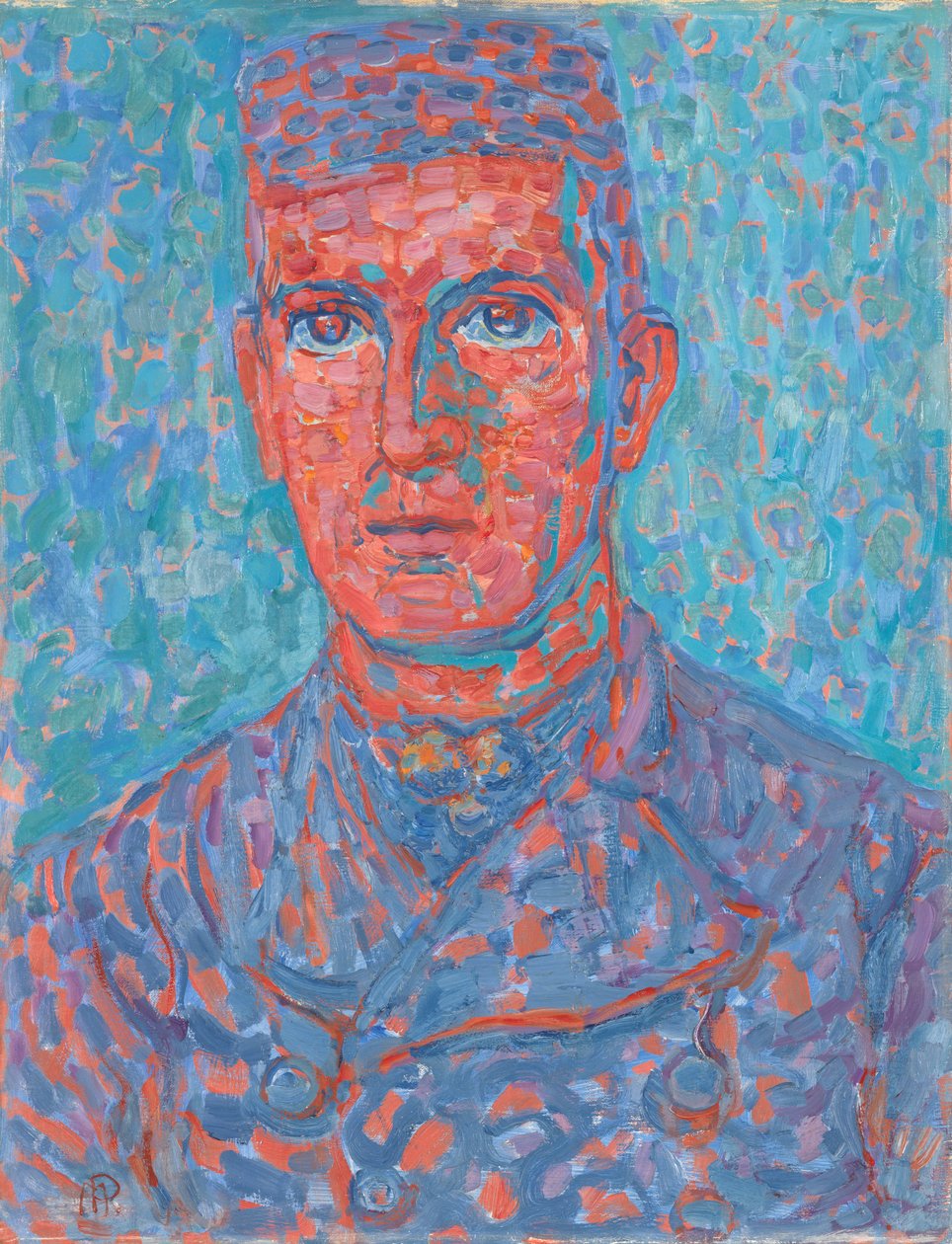 Zeeland Çiftçisi, c.1908-1910 başı by Piet Mondrian