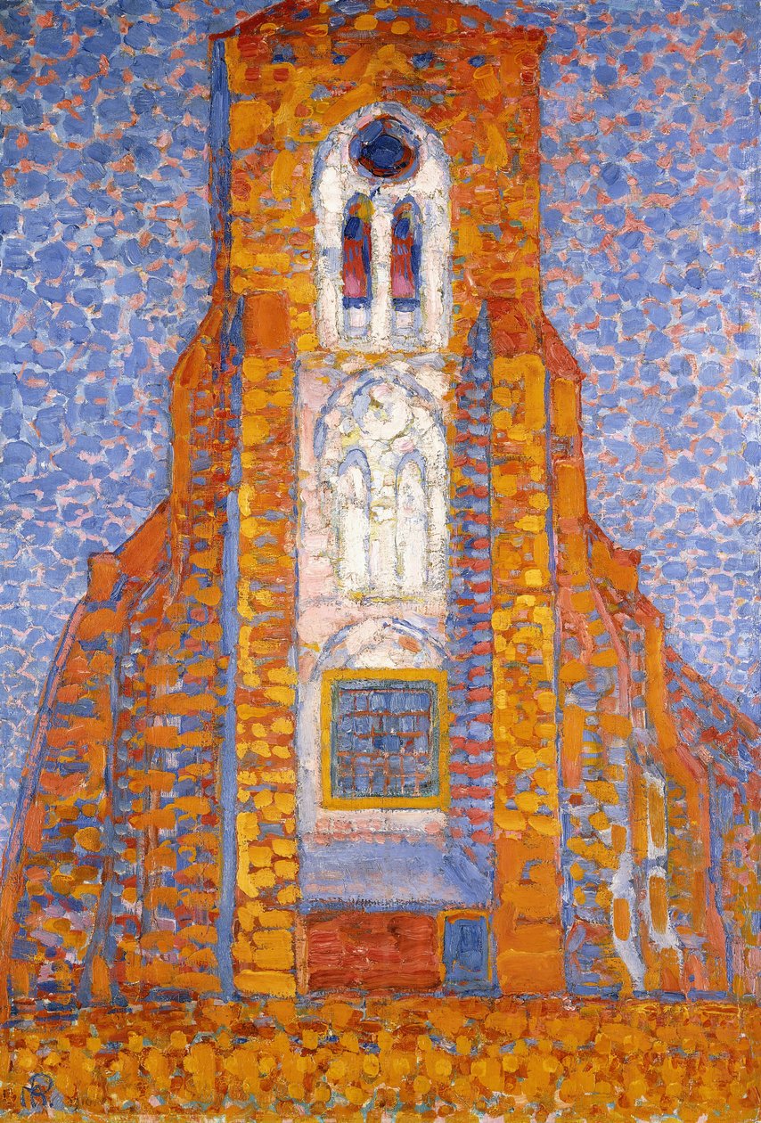 Eglise de Zoutelande Kilisesi by Piet Mondrian