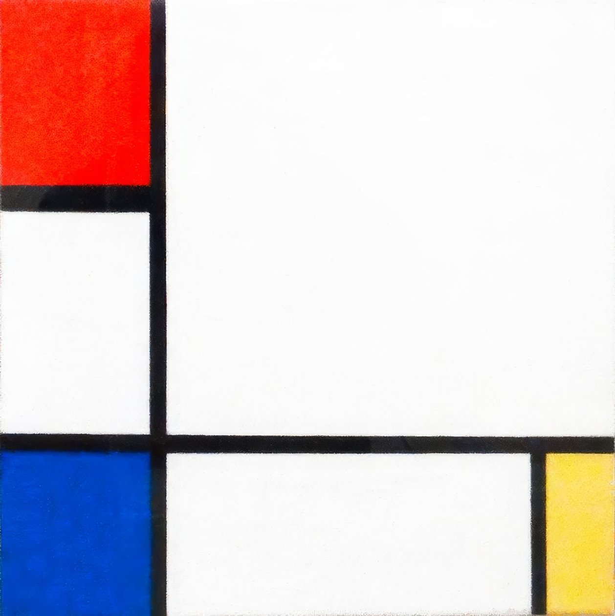 Kırmızı, Mavi ve Sarı ile Kompozisyon No. IV by Piet Mondrian