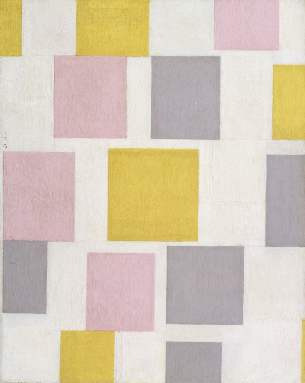 Renk Düzlemleri ile Kompozisyon 5 by Piet Mondrian