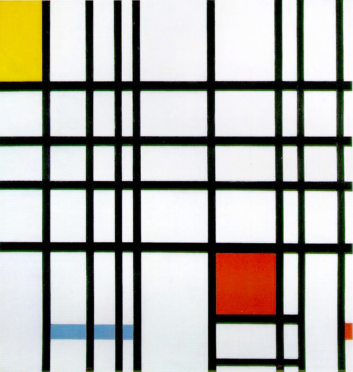 Kırmızı, Sarı ve Mavi ile Kompozisyon, 1921 by Piet Mondrian