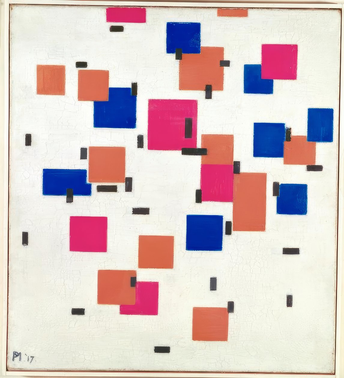 A Rengi Kompozisyon by Piet Mondrian