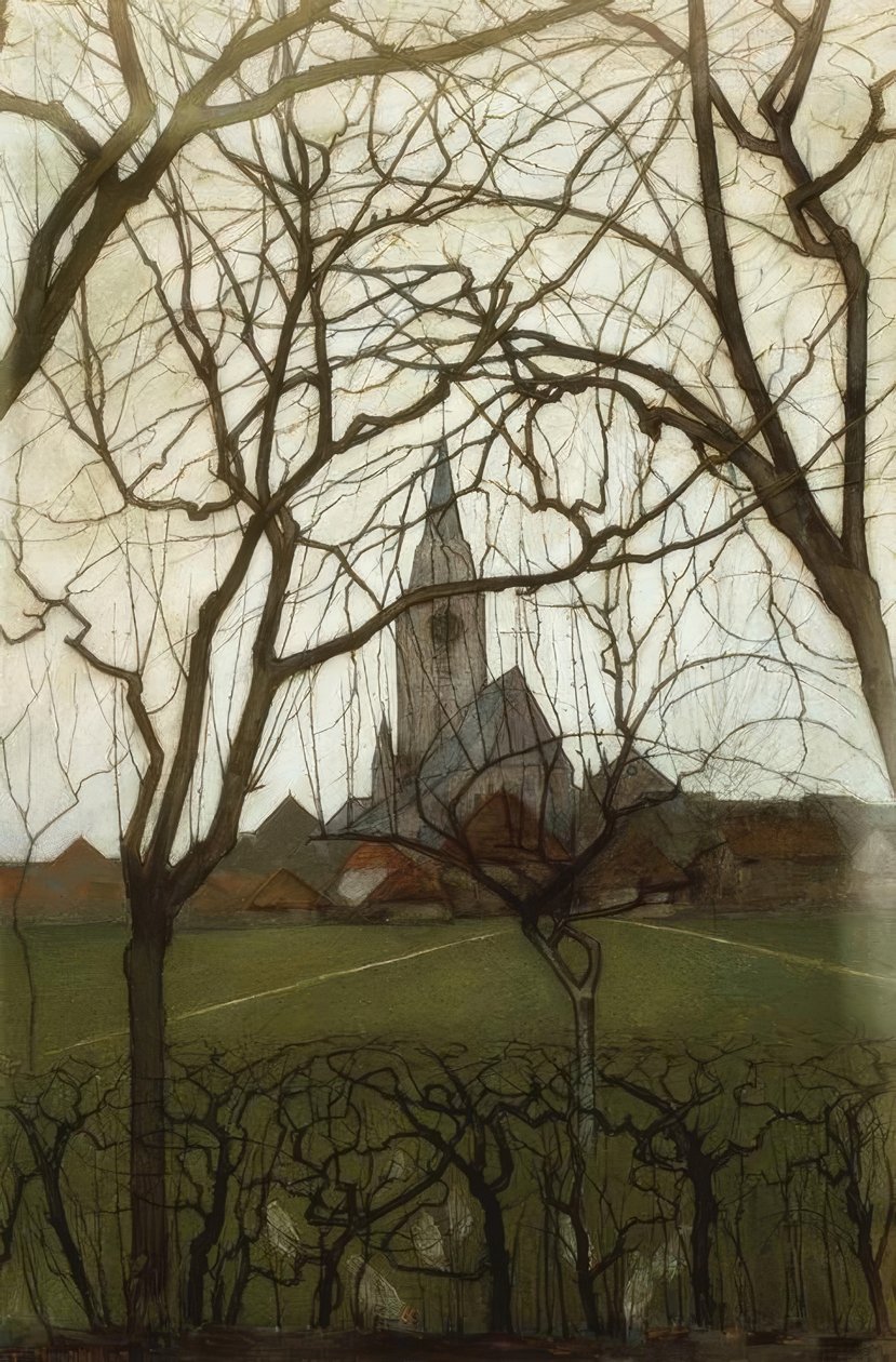 Köy Kilisesi (Dorfkirche); Yakup Kilisesi, Winterswijk by Piet Mondrian