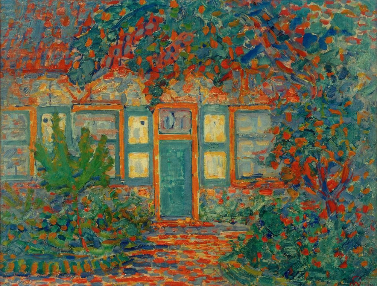 GÜNEŞTE EV by Piet Mondrian