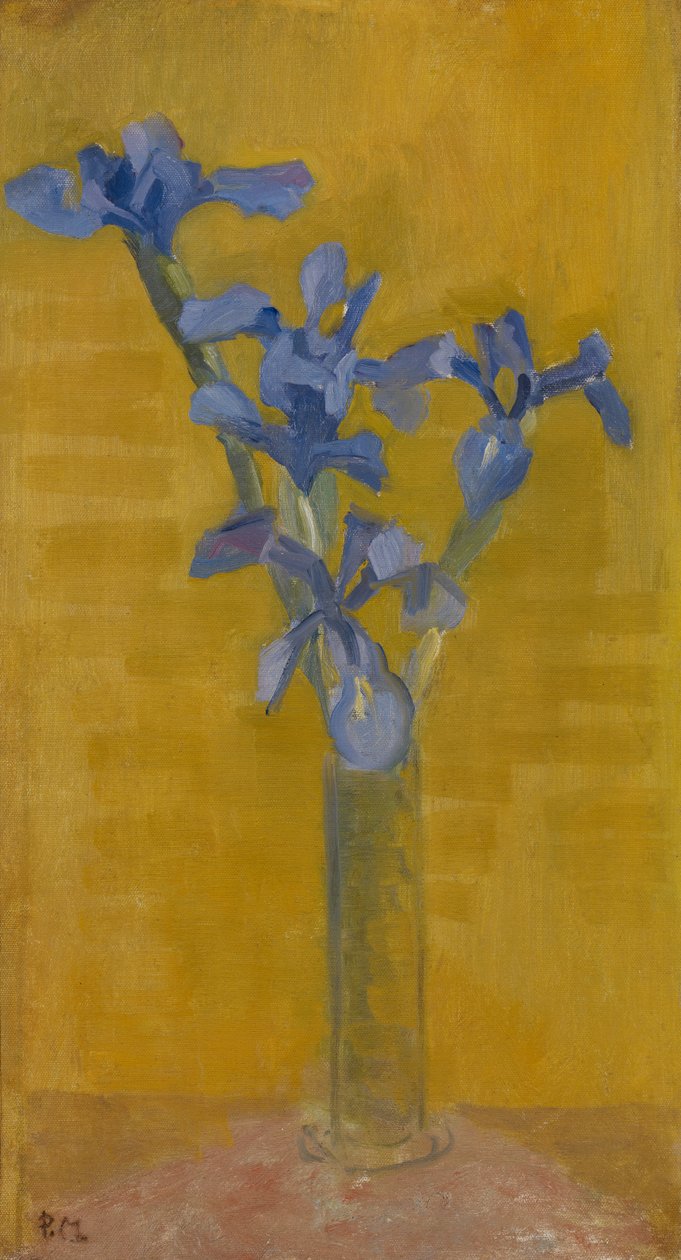 İrisler, c.1910 (tuval üzerine yağlı boya) by Piet Mondrian