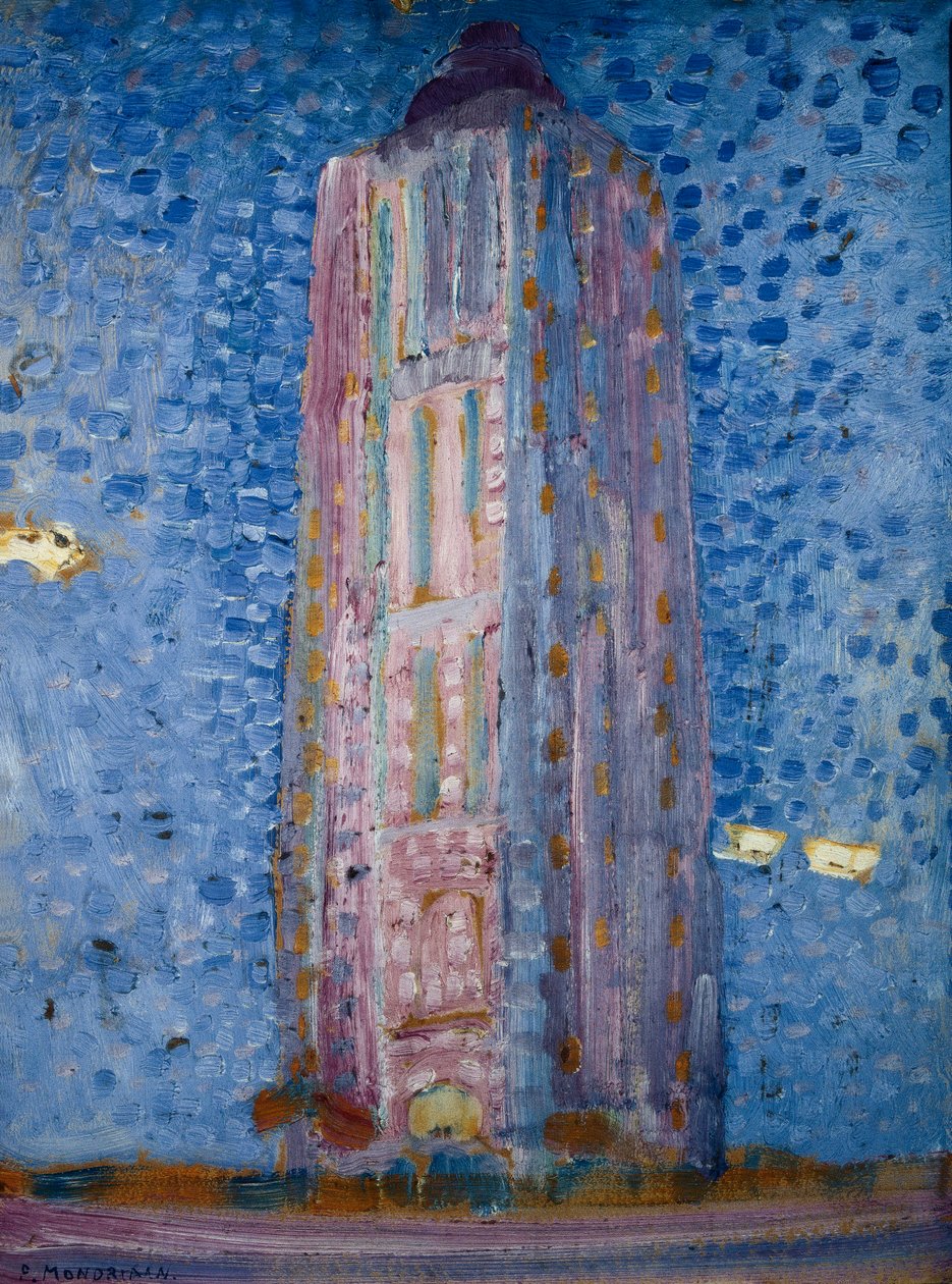 Westkapelle deniz feneri by Piet Mondrian