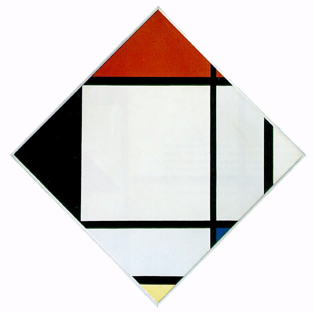 Kırmızı, Siyah, Mavi ve Sarı Pastil Kompozisyon, 1925 by Piet Mondrian