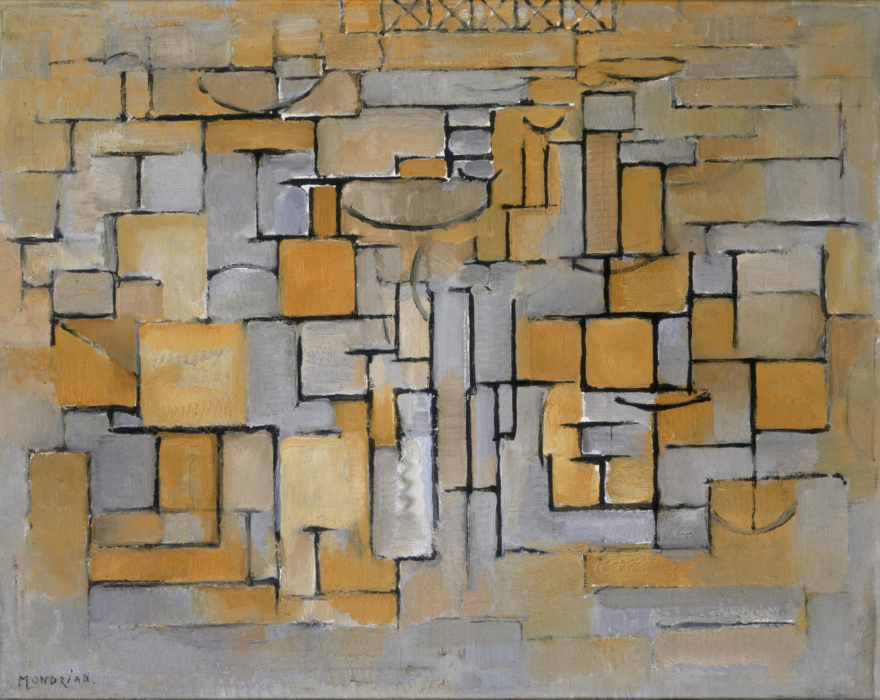 Resim No. II Kompozisyon No. XV Kompozisyon 4, 1913. by Piet Mondrian