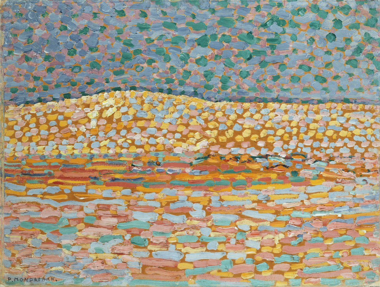 Pointillist Dune Study, Crest Solda by Piet Mondrian