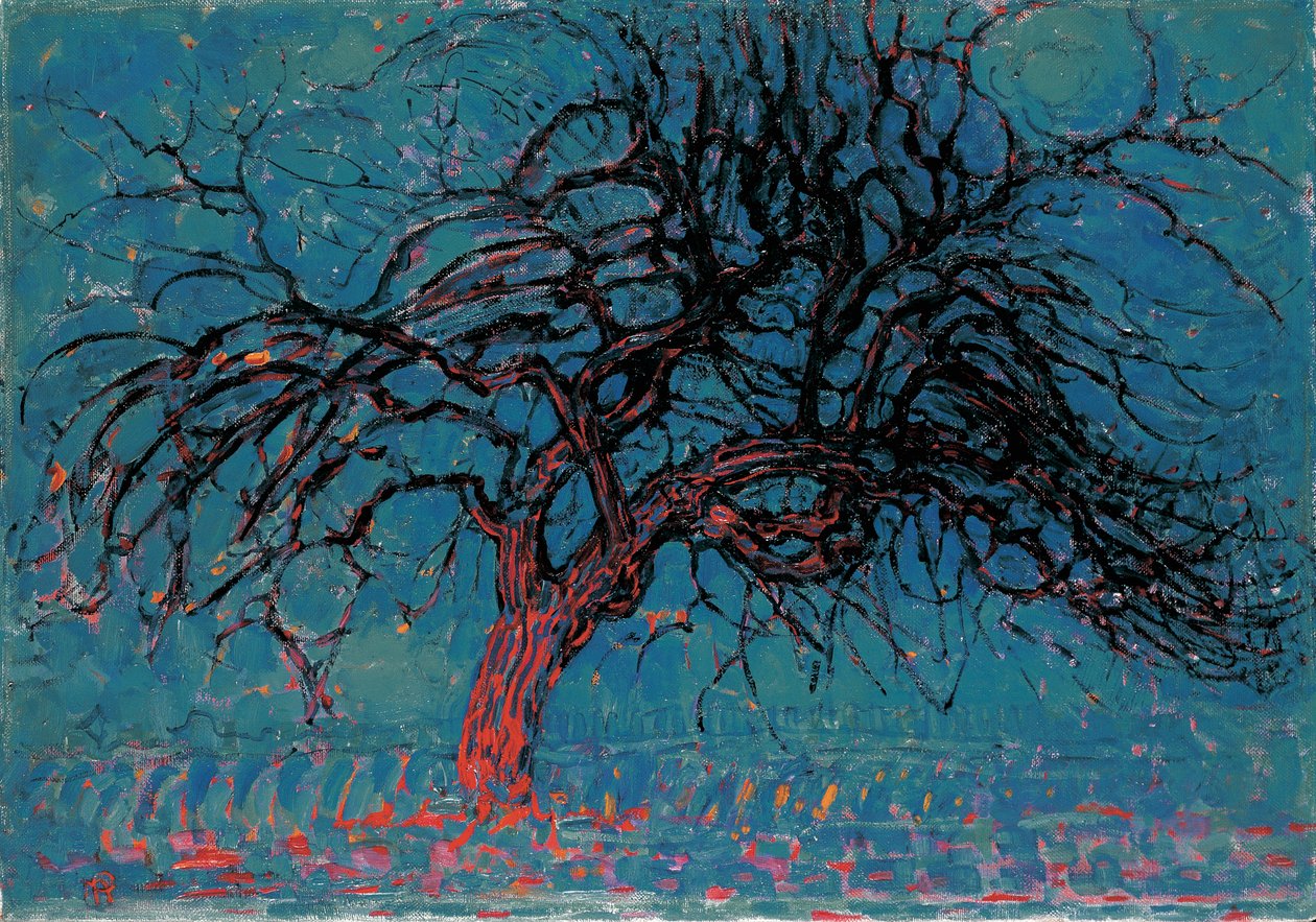 kırmızı ağaç by Piet Mondrian
