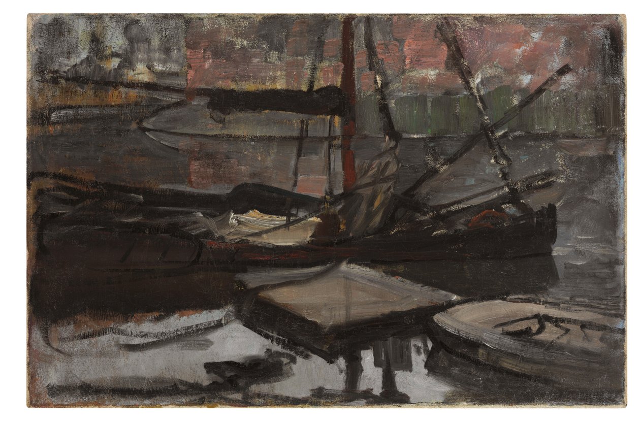 "Stadhouderskade" için çalışma, c.1899 (tuval üzerine yağlı boya) by Piet Mondrian