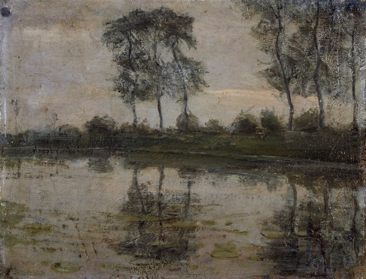 Gein Nehri Kıyısındaki Ağaçlar, Piet Mondrian (1872-1944). Hollanda, 20. yüzyıl. by Piet Mondrian