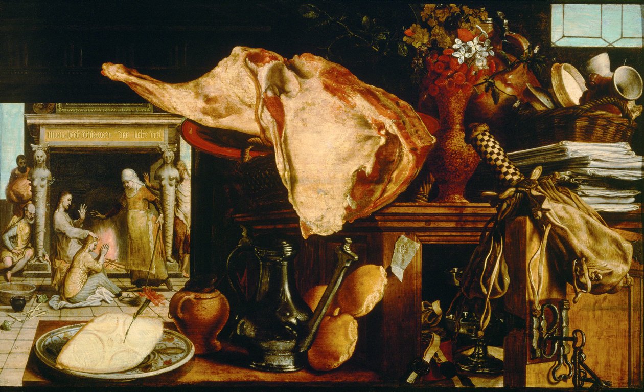 Meryem ve Martha ile Mesih by Pieter Aertsen