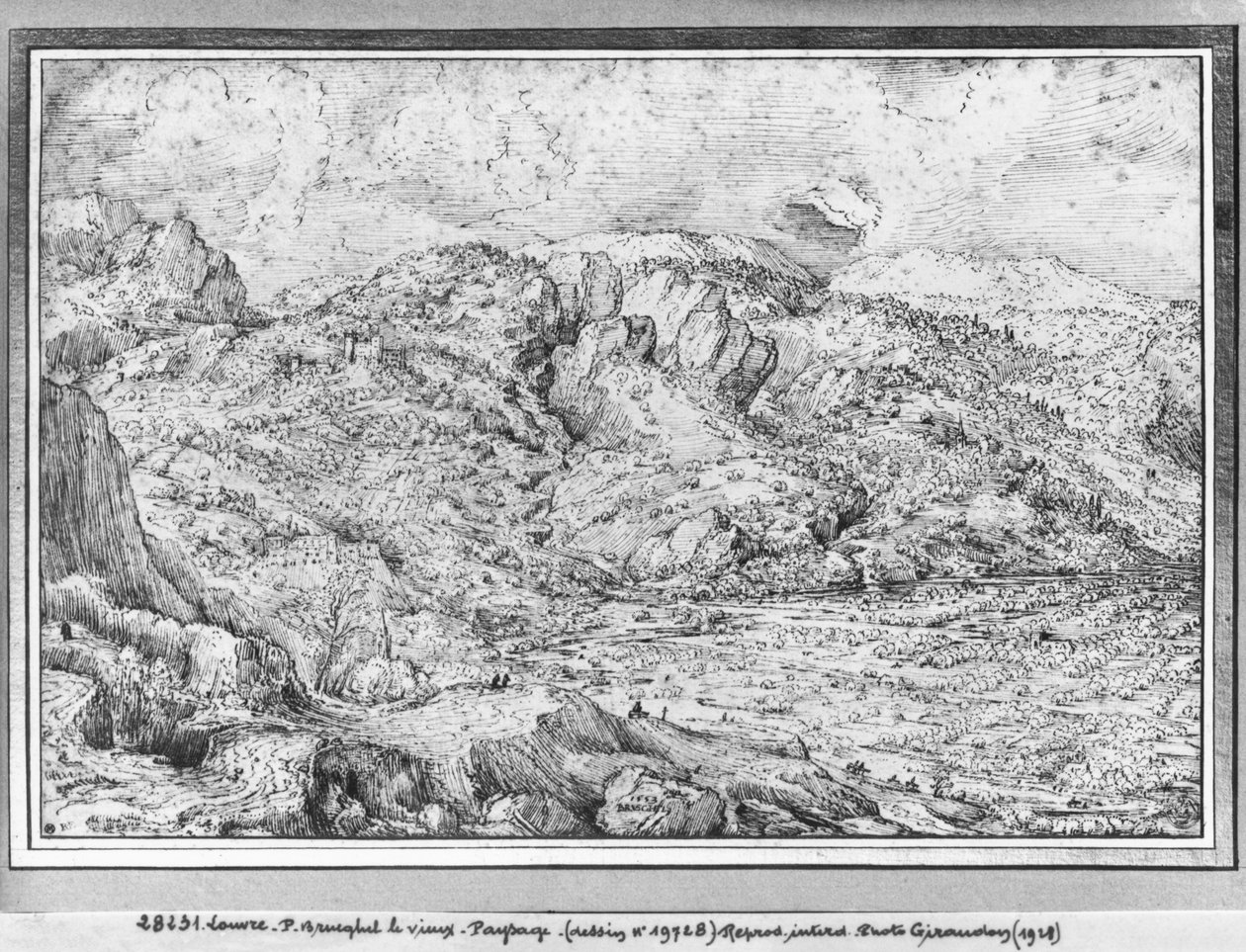 Alp manzarası, 1553 by Pieter Bruegel the Elder