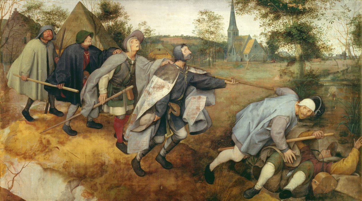 Körlerin Meseli, 1568 (tuval üzerine tempera) by Pieter Bruegel the Elder