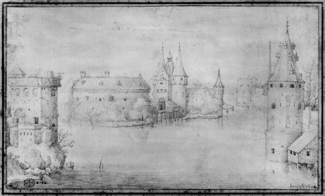 Küçük müstahkem ada, Amsterdam, 1562 by Pieter Bruegel the Elder