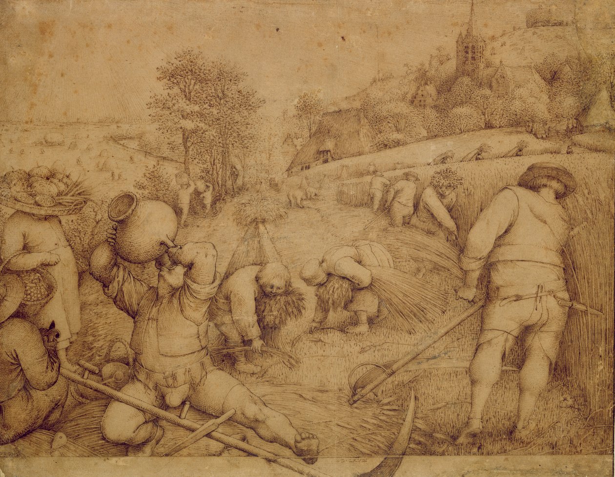 Yaz, 1568 (kağıt üzerine kalem ve mürekkep) by Pieter Bruegel the Elder