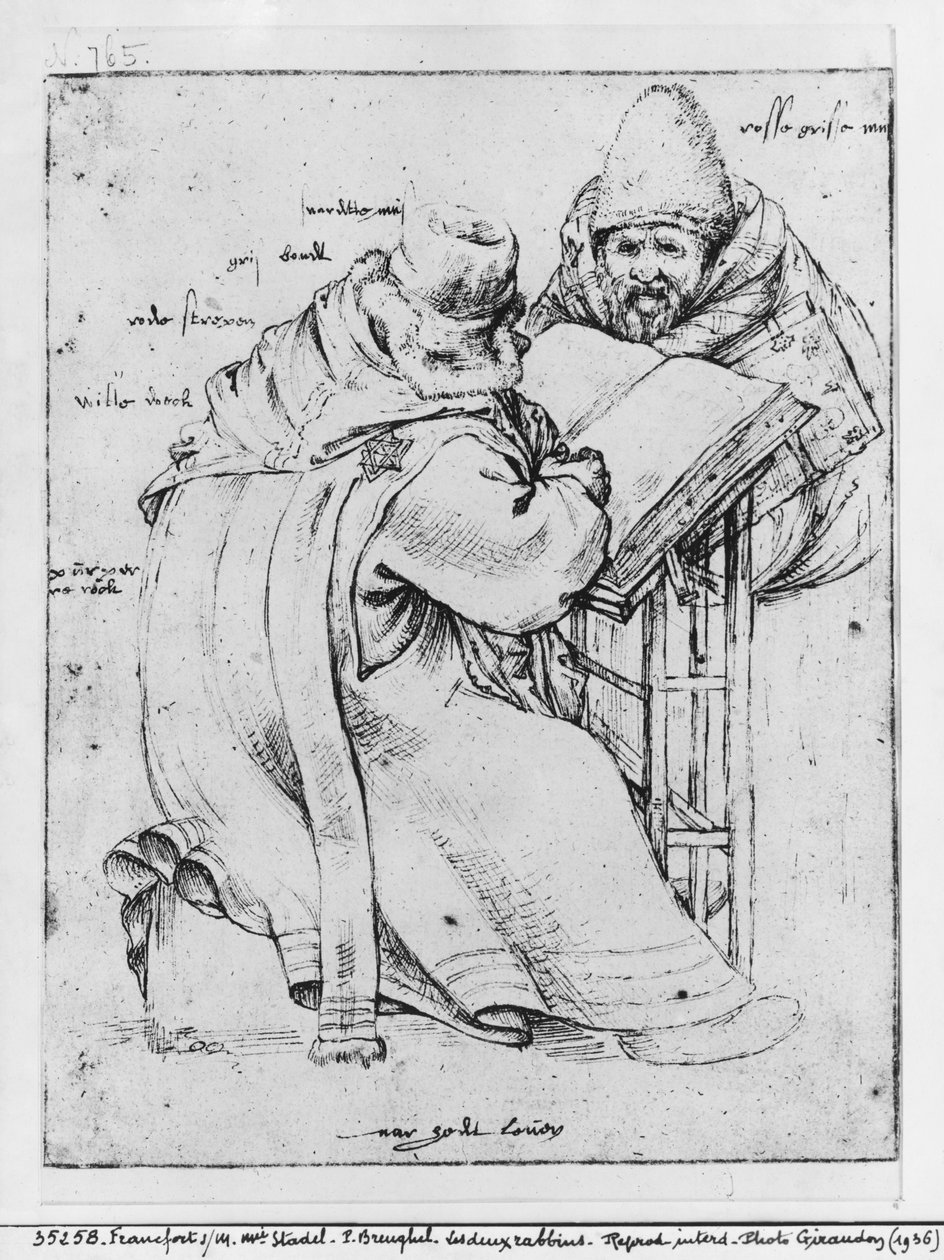 İki Haham by Pieter Bruegel the Elder