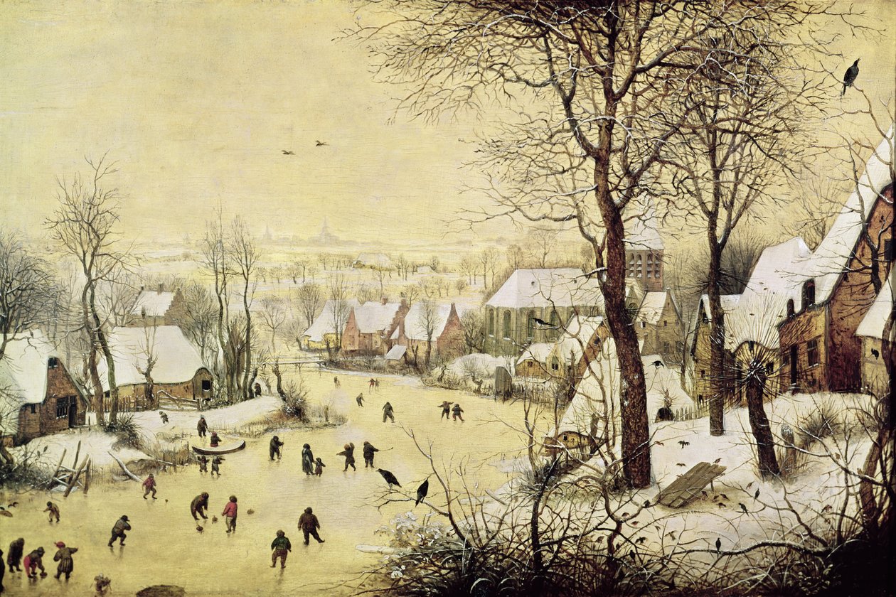 Patenciler ve Kuş Tuzağı ile Kış Manzarası, 1565 by Pieter Bruegel the Elder