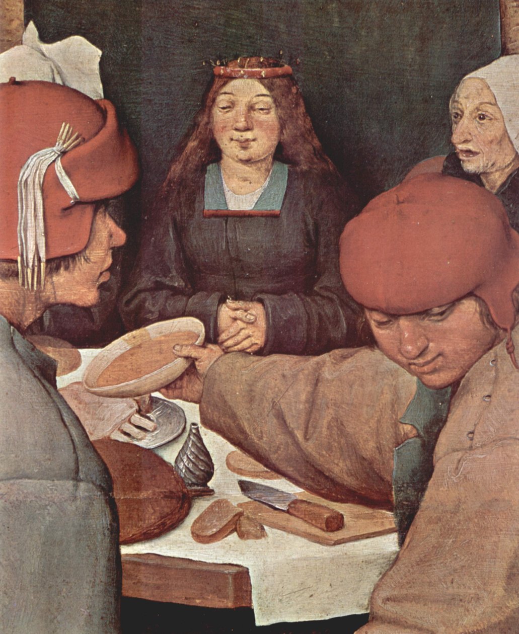 Kır düğünü, detay by Pieter Bruegel the Elder