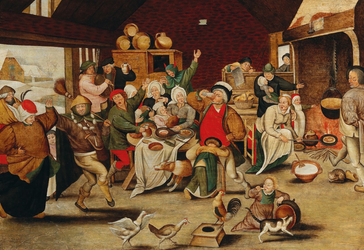 kral içer by Pieter Brueghel the Younger