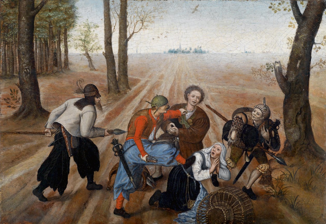 Çiftçi çifte saldırı by Pieter Brueghel the Younger
