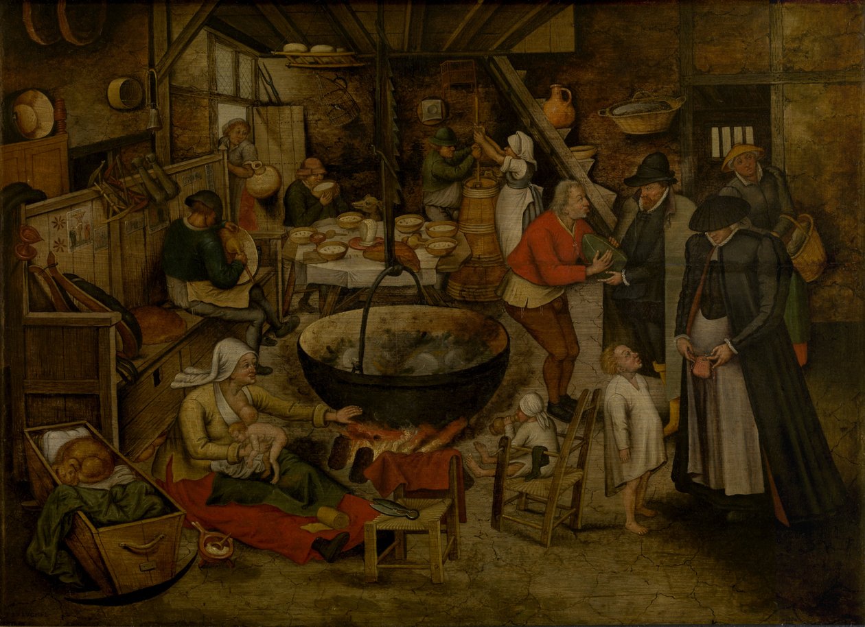 Çiftliğe ziyaret by Pieter Brueghel the Younger