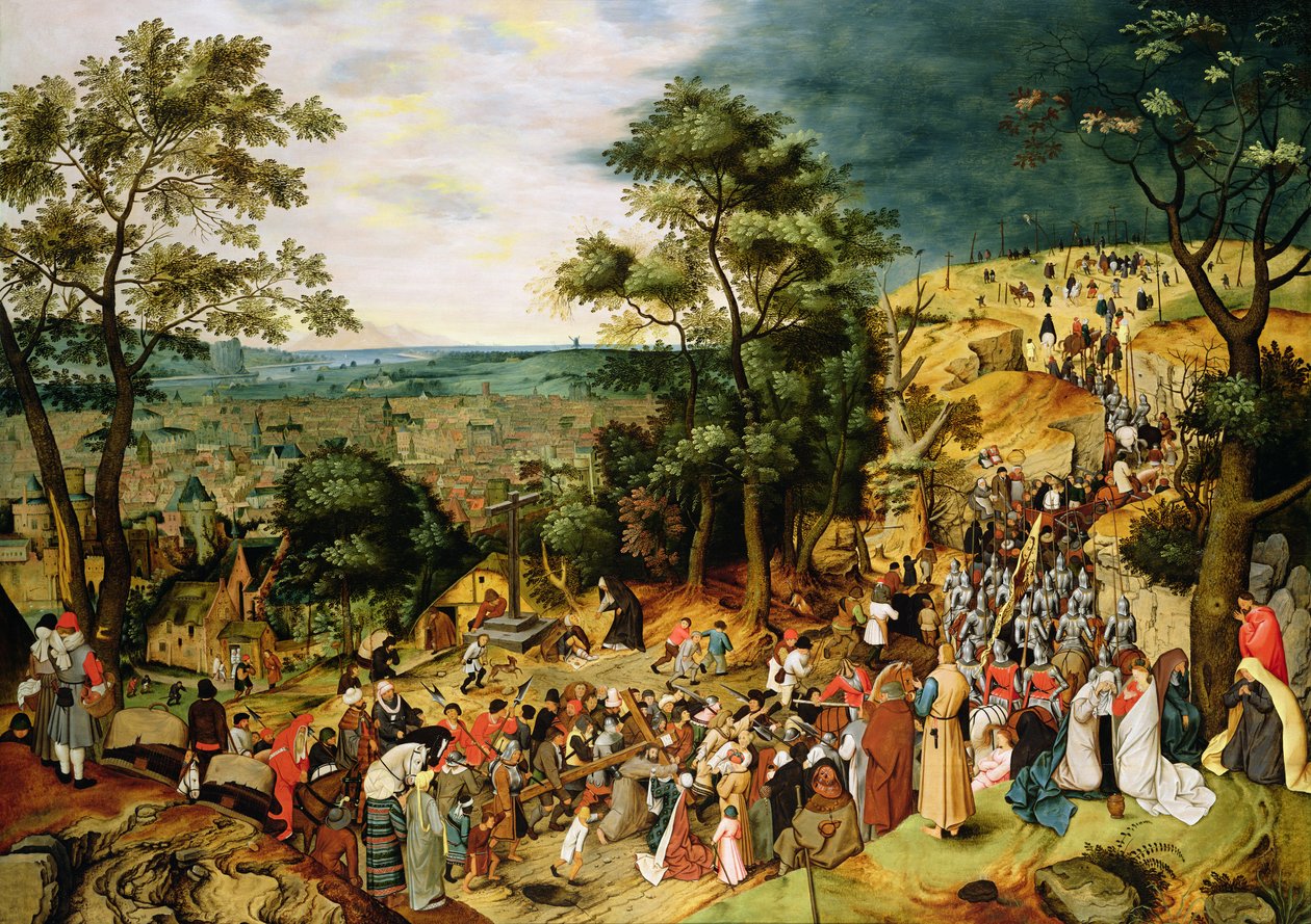 Calvary Yolunda İsa, 1607 (panel) by Pieter Brueghel the Younger