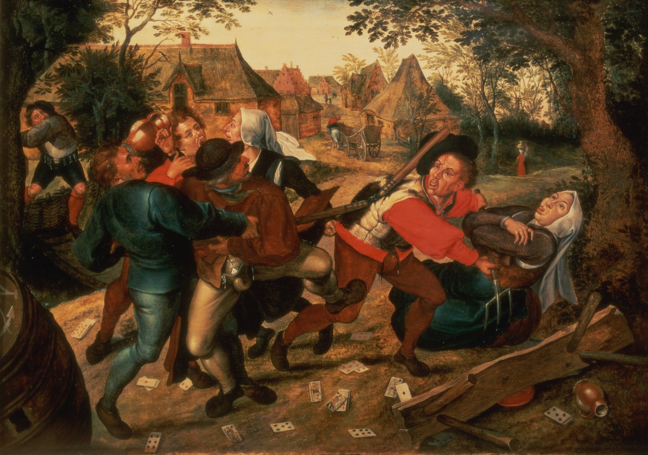 Kumarbazlar Kavga by Pieter Brueghel the Younger