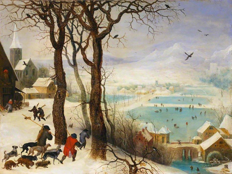 karda avcı by Pieter Brueghel the Younger