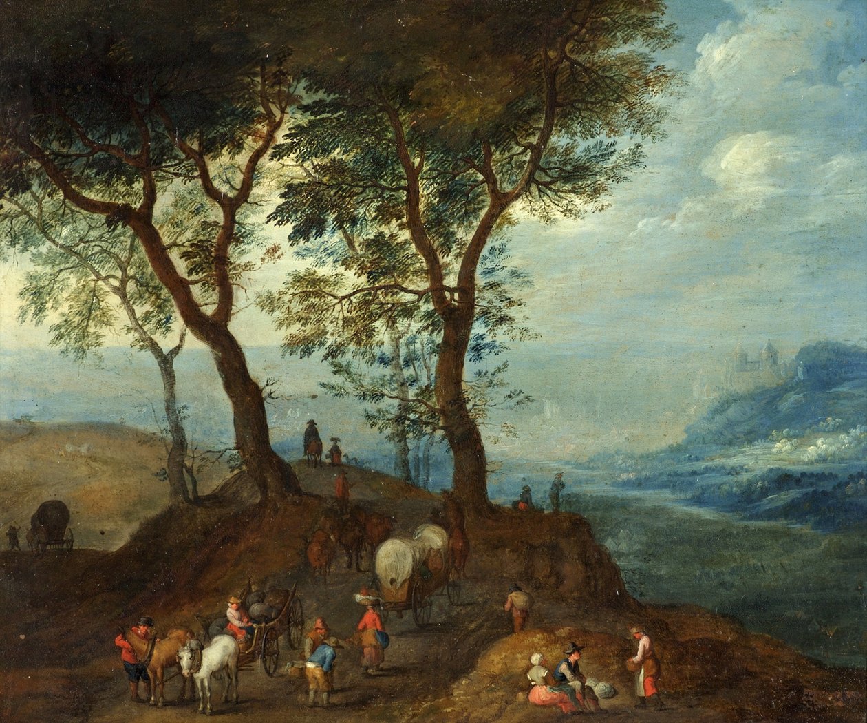 Çiftçilerle Manzara by Pieter Brueghel the Younger