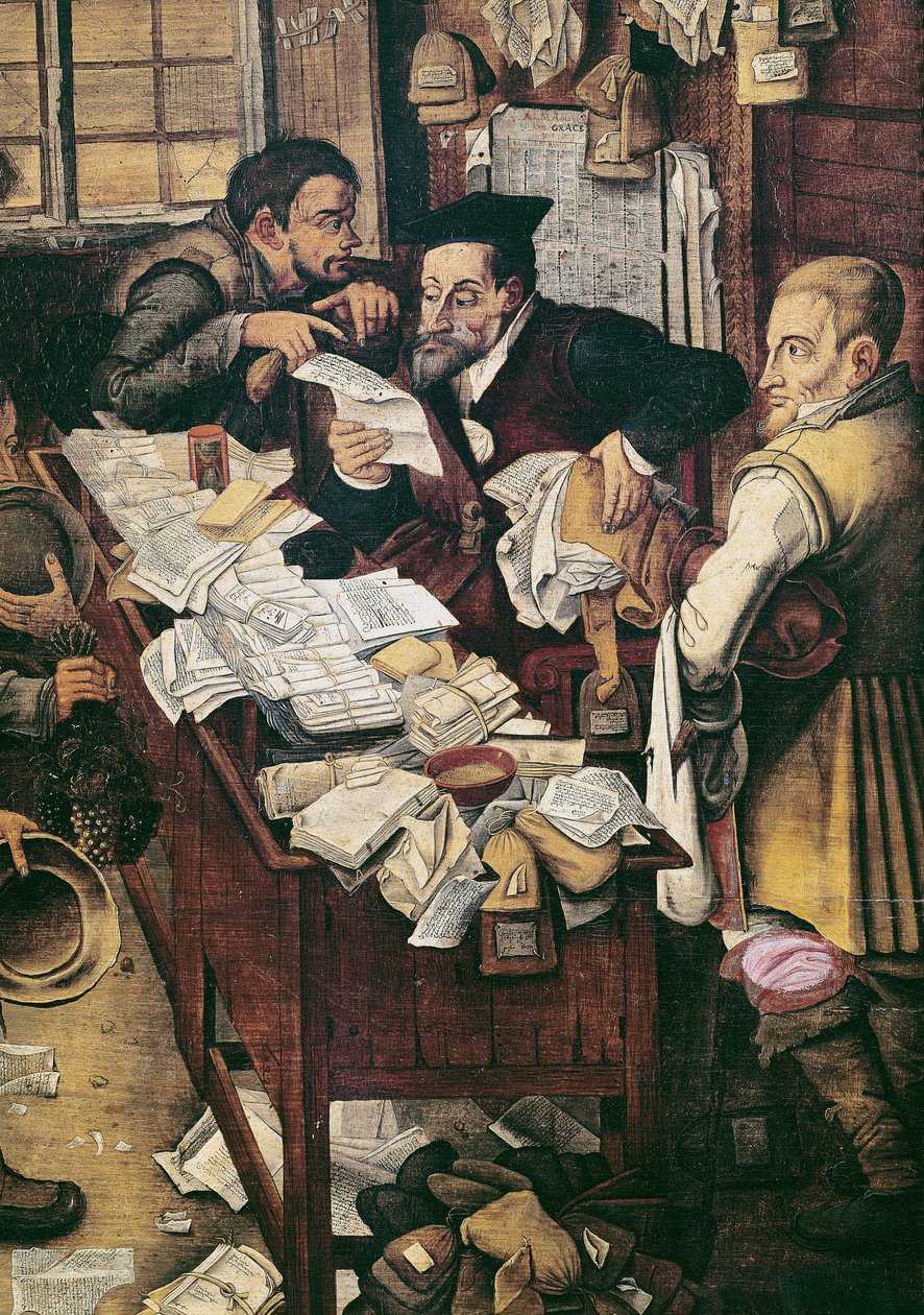 Yıllık Aidatların Ödenmesi (GIR79511 detayı) by Pieter Brueghel the Younger