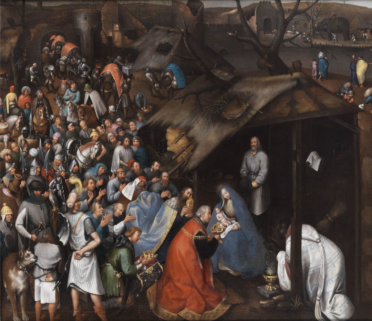 Çocuğun atölye hayranlığı by Pieter Brueghel the Younger