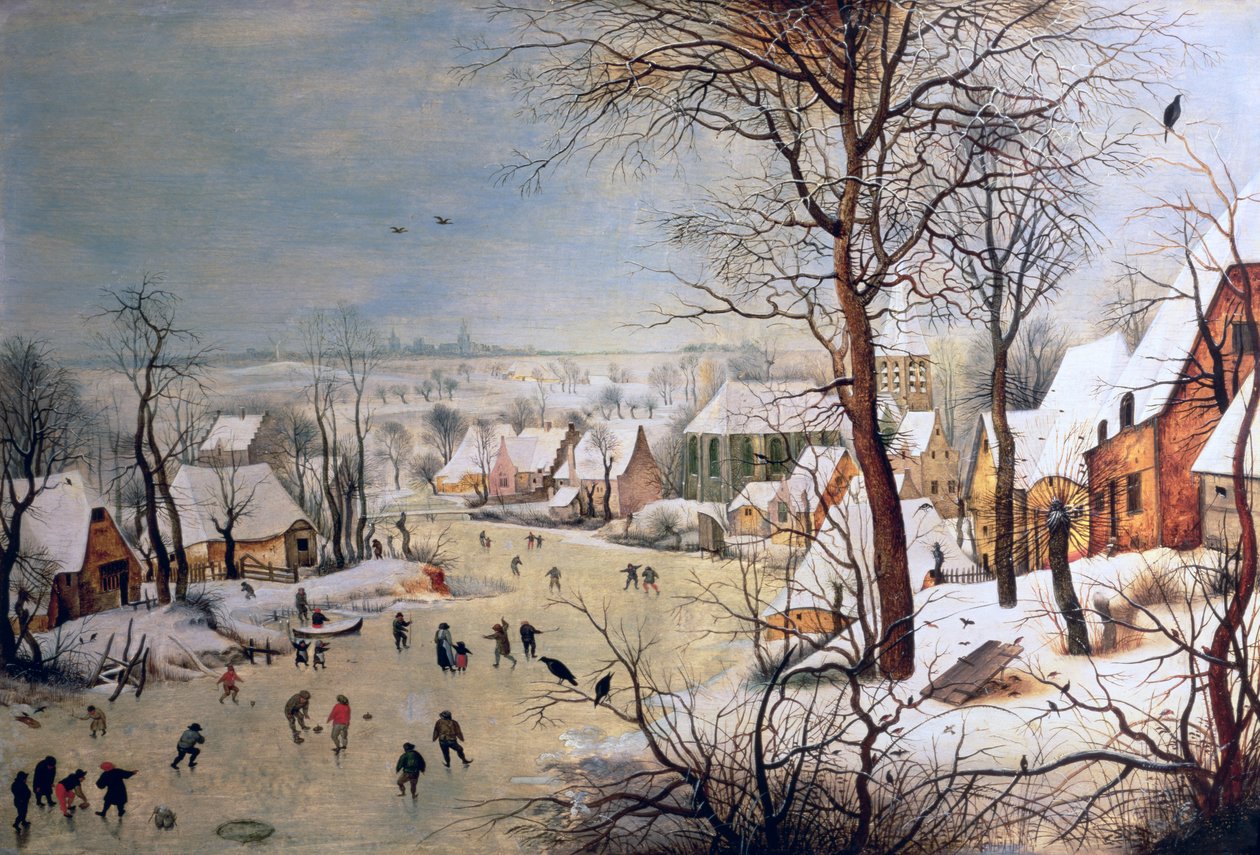 Kuş Kapanı ile Kış Manzarası, 1601 by Pieter Brueghel the Younger