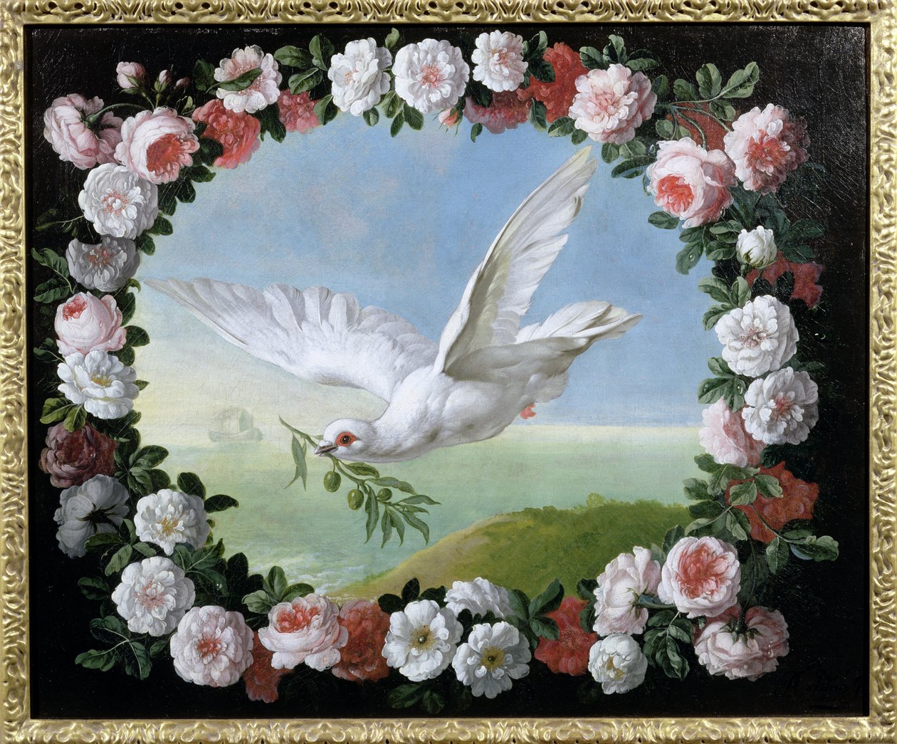 "Kutsal Güvercin" Tufanı Alegorisi, 1721 by Pieter Casteels