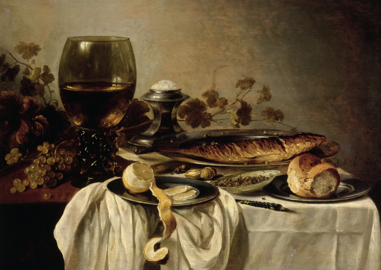 Kahvaltı, 1646 by Pieter Claesz