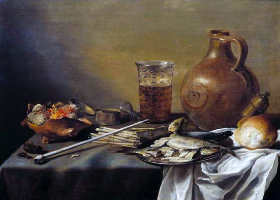 Bir Bardak Bira ile Natürmort, 1644 by Pieter Claesz