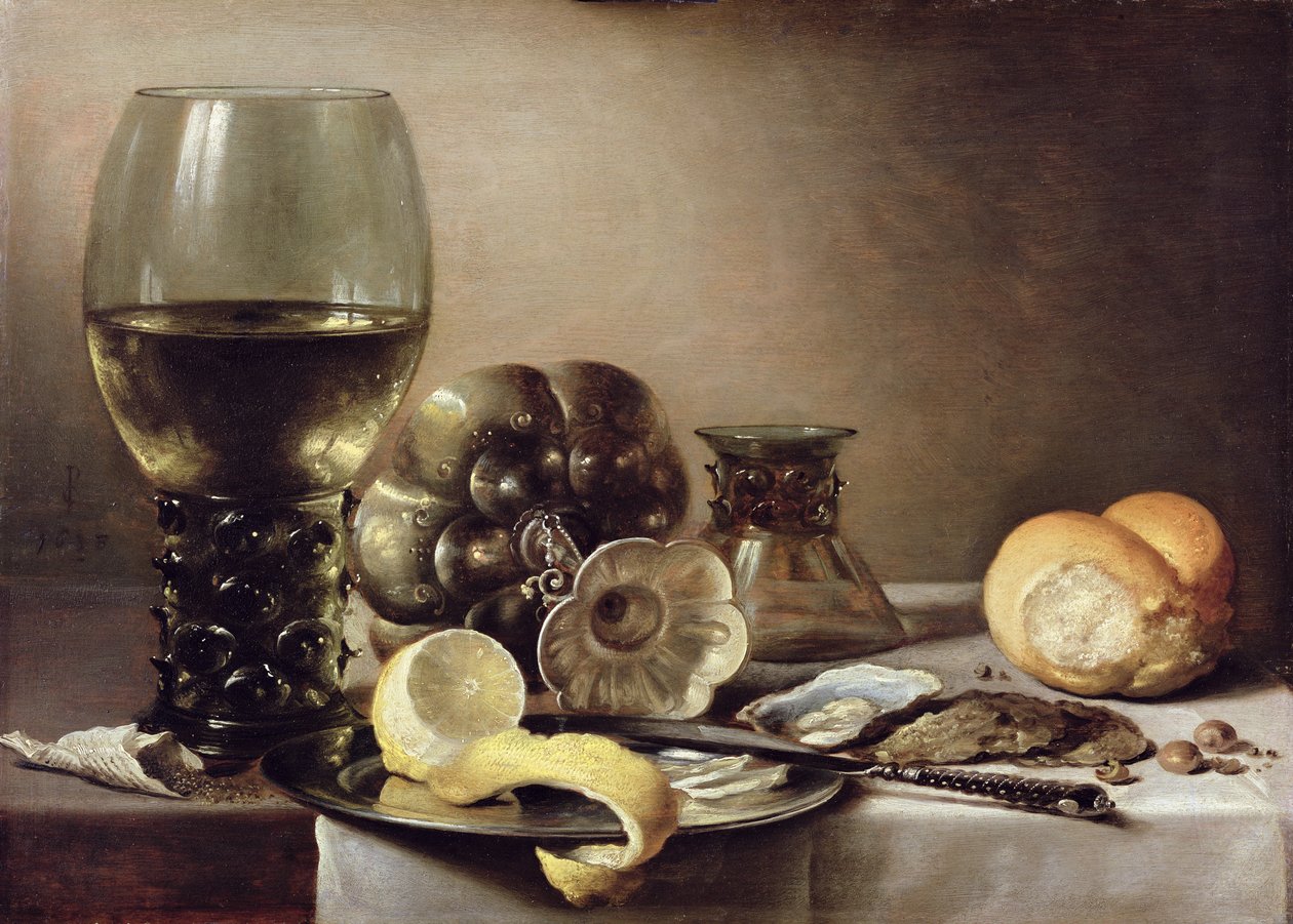 İstiridye Kahvaltısı by Pieter Claesz